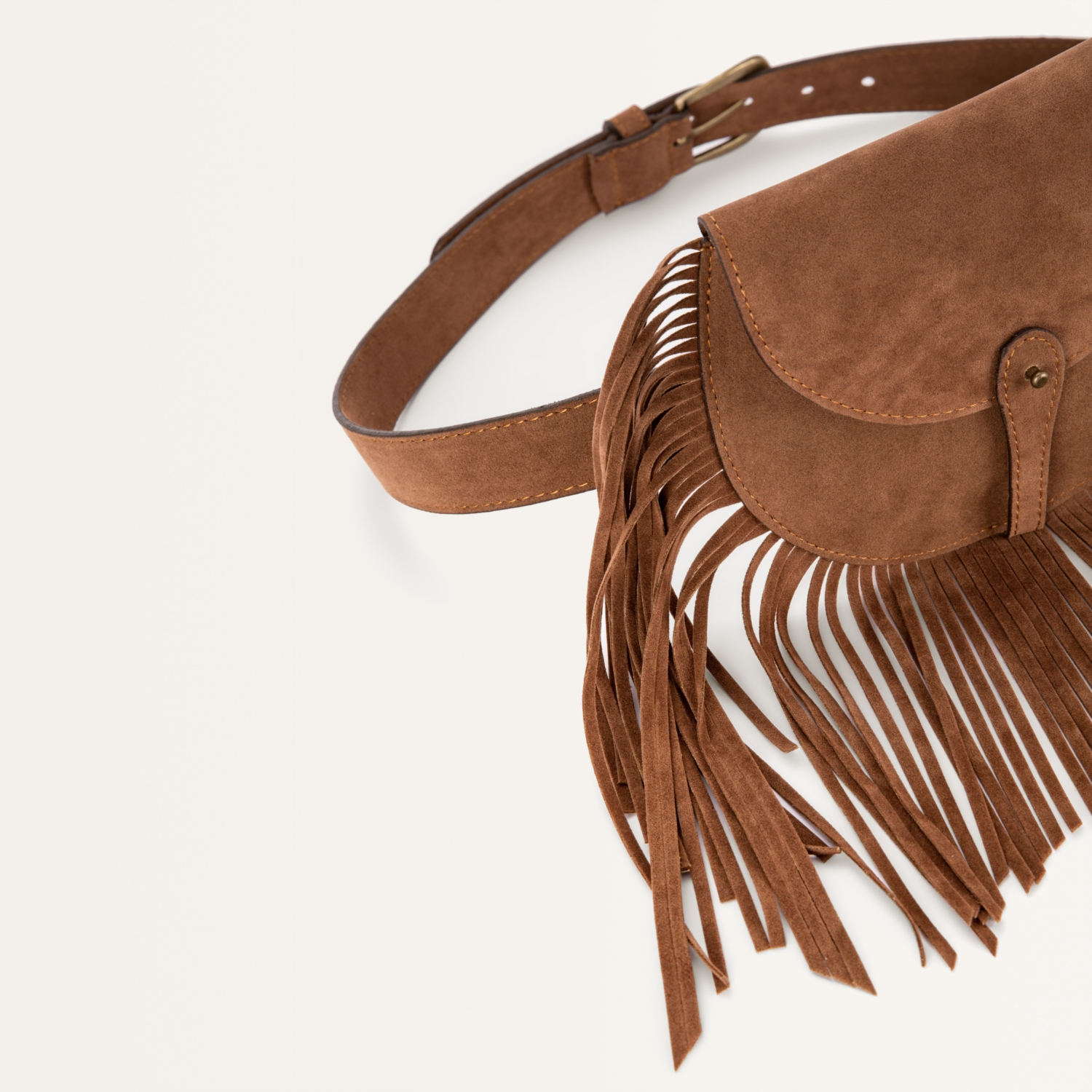 PÜSKÜLLÜ BEL ÇANTASI