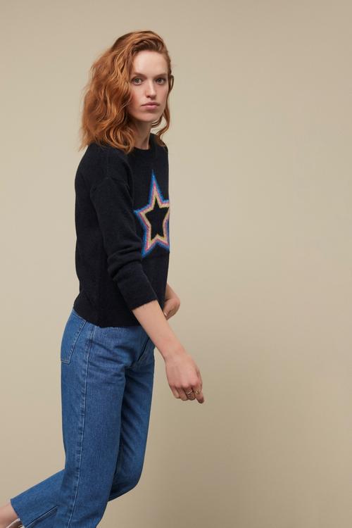  YILDIZ DESENLİ KAZAK