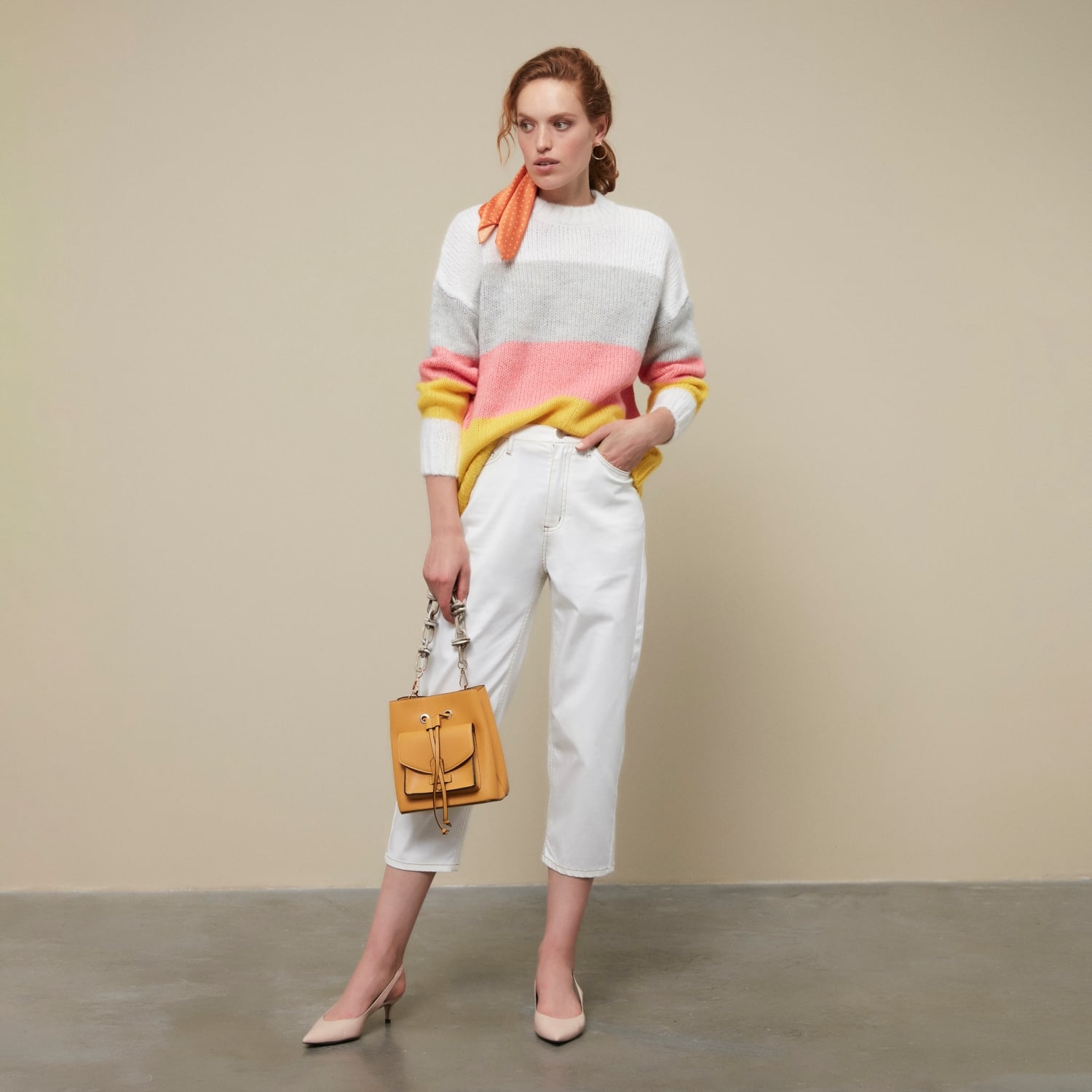 RENKLİ BİSİKLET YAKA KAZAK