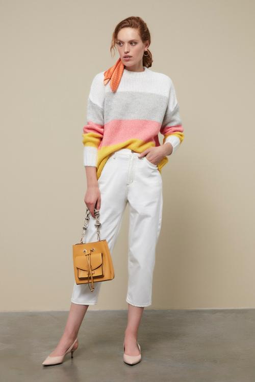  RENKLİ BİSİKLET YAKA KAZAK