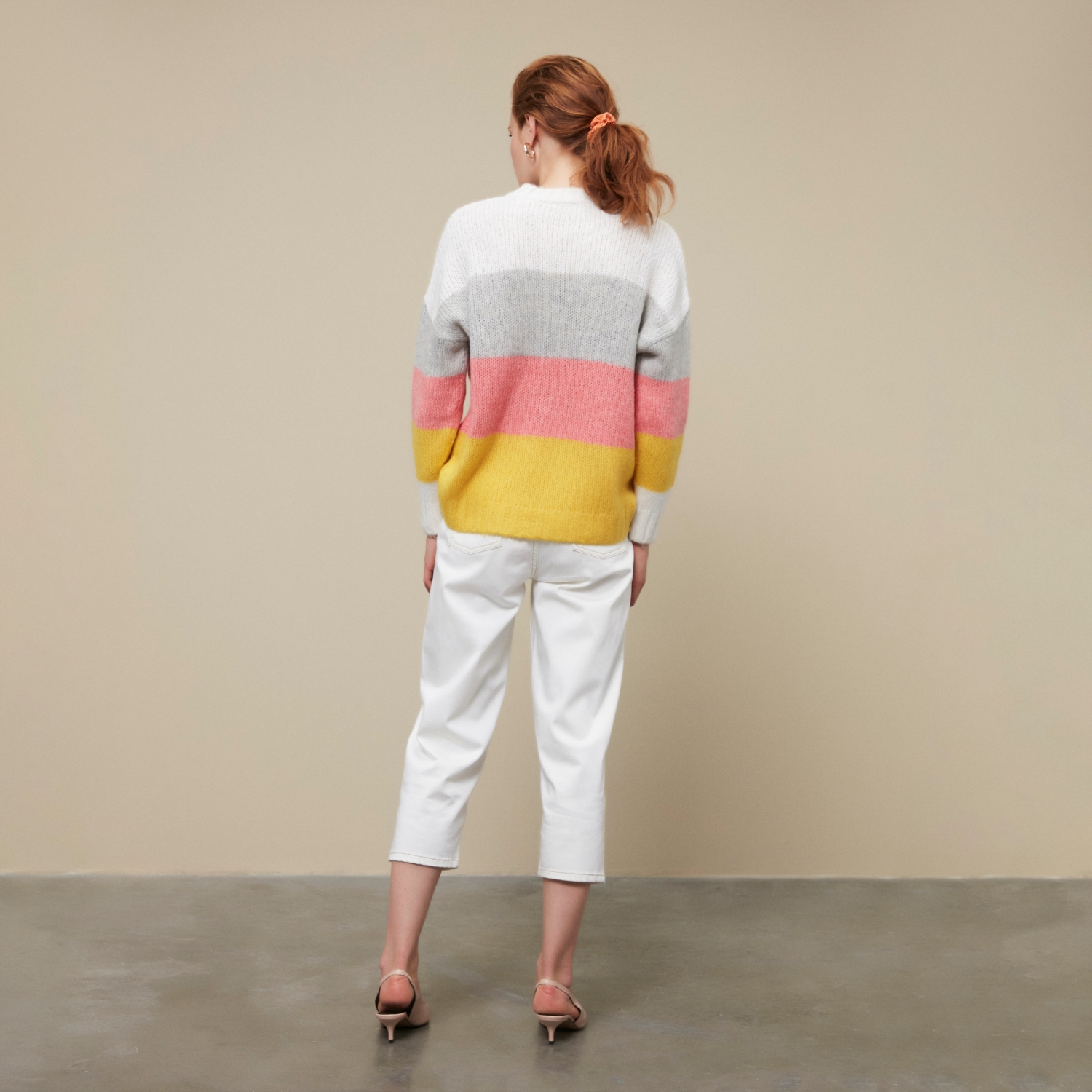 RENKLİ BİSİKLET YAKA KAZAK