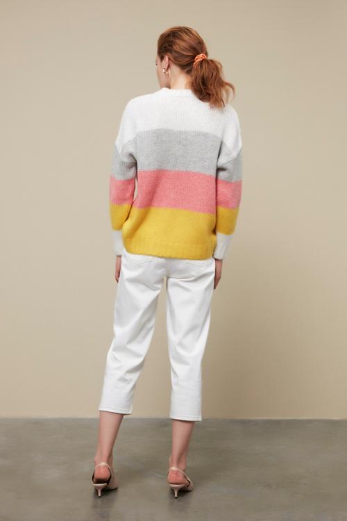  RENKLİ BİSİKLET YAKA KAZAK