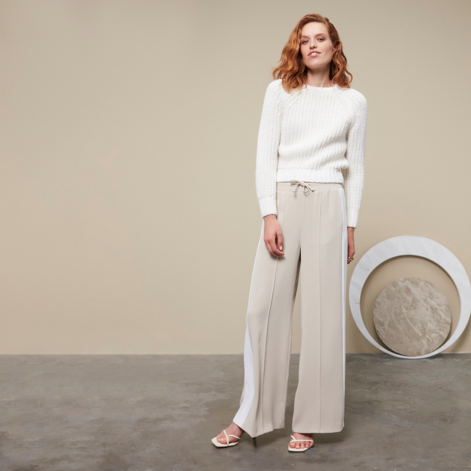 BELİ LASTİKLİ ŞERİTLİ PANTOLON