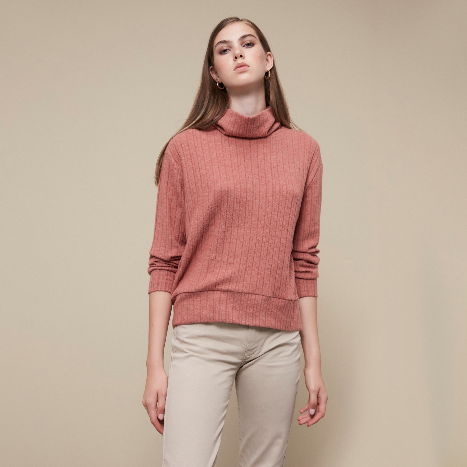 BALIKÇI YAKA SWEATSHIRT