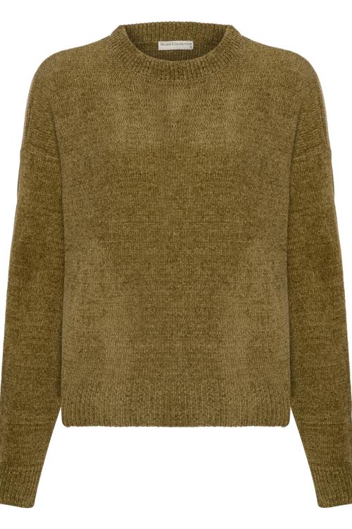  BİSİKLET YAKA ŞÖNİL DOKULU KAZAK