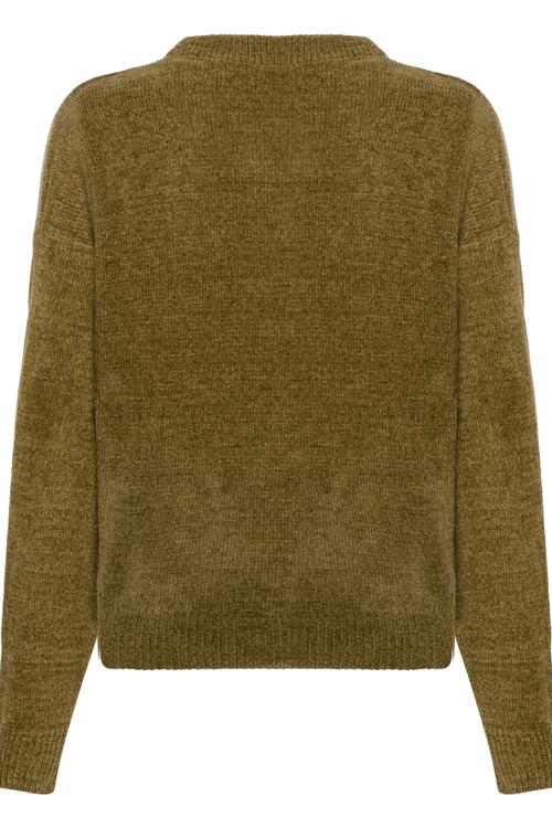  BİSİKLET YAKA ŞÖNİL DOKULU KAZAK