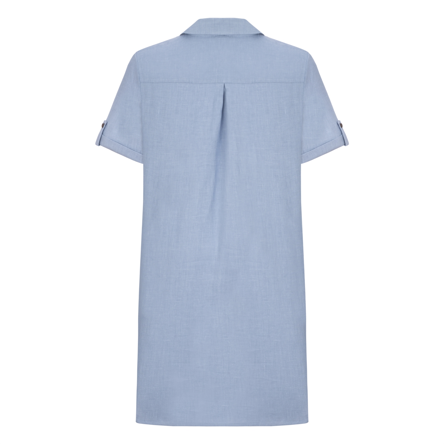 POLO YAKA KETEN MİNİ ELBİSE