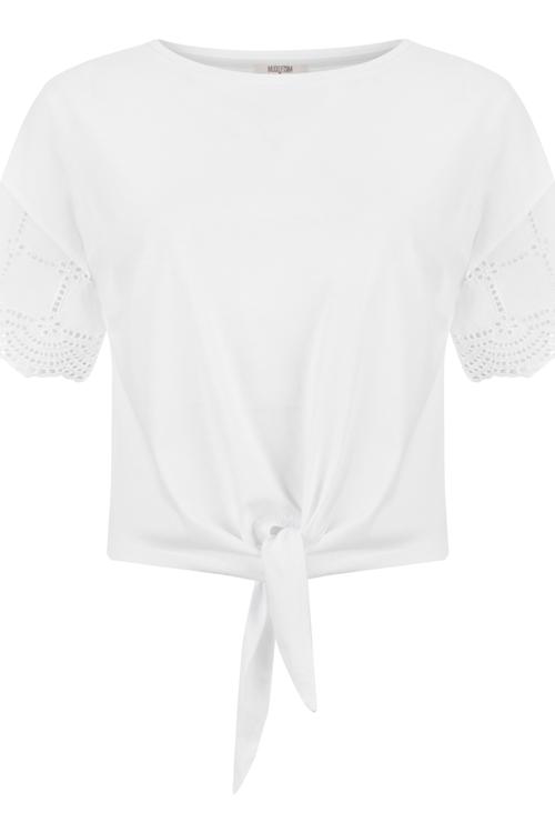  NAKIŞ DETAYLI PAMUK T-SHIRT