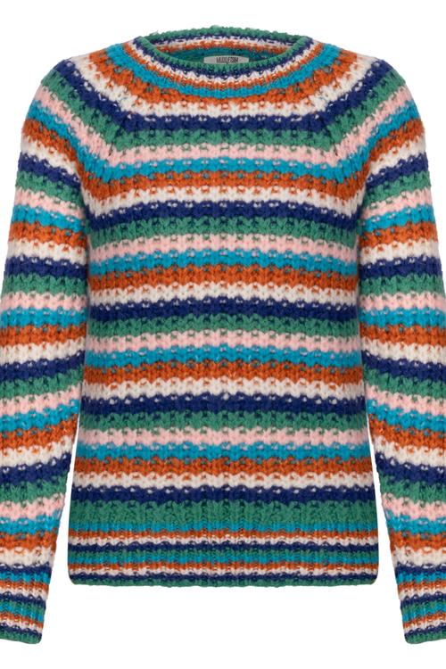  ÇİZGİLİ RENKLİ KAZAK