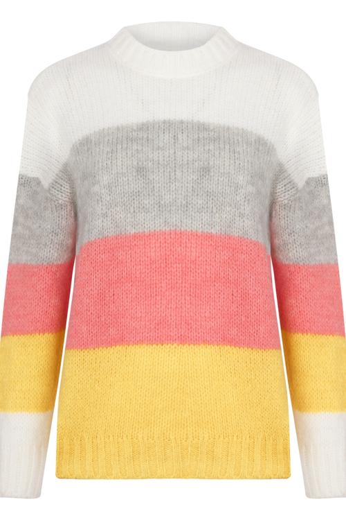  RENKLİ BİSİKLET YAKA KAZAK