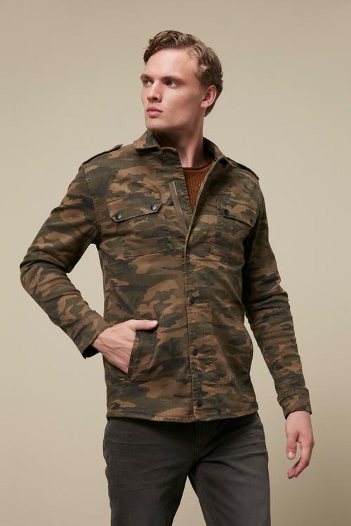  KAMUFLAJ DESENLİ PAMUK CEKET