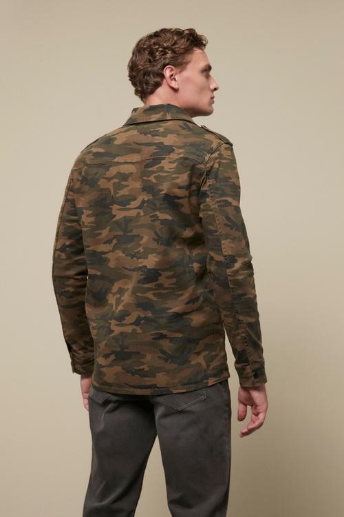  KAMUFLAJ DESENLİ PAMUK CEKET