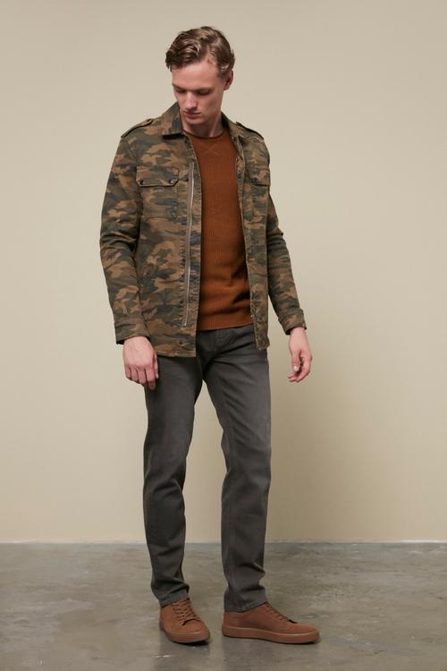  KAMUFLAJ DESENLİ PAMUK CEKET