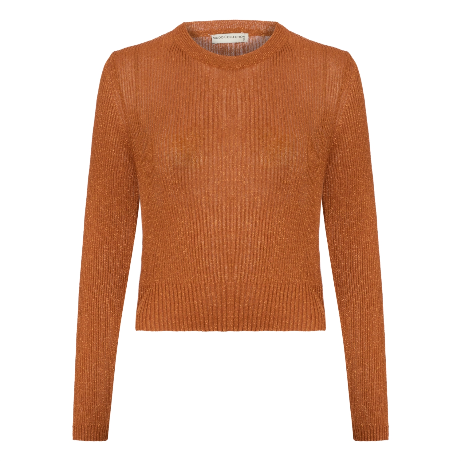 BİSİKLET YAKA SİM DETAYLI KISA KAZAK