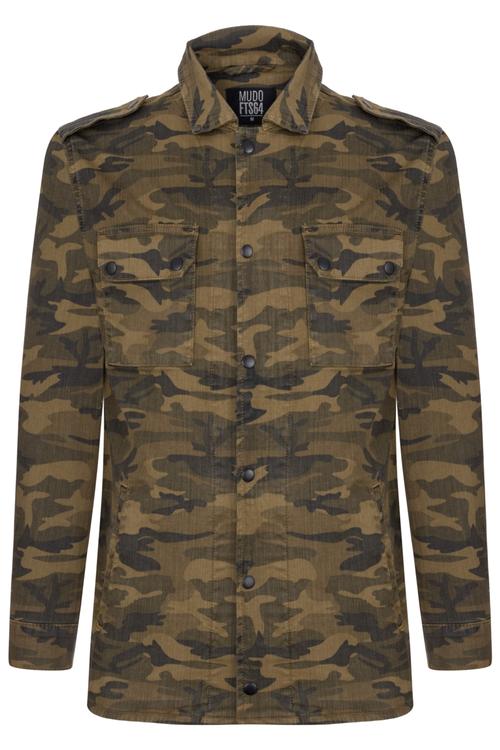  KAMUFLAJ DESENLİ PAMUK CEKET