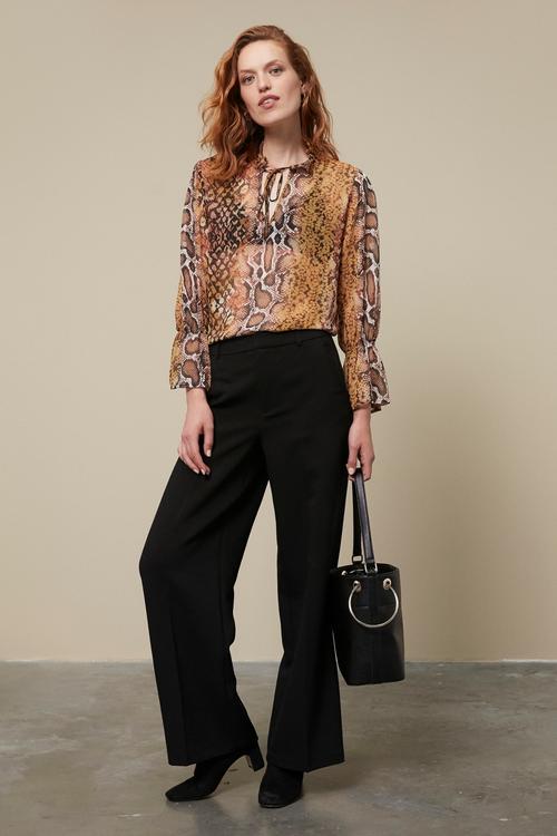  DESENLİ BAĞLAMA DETAYLI BLUZ