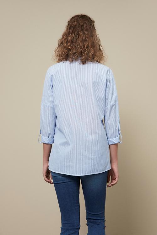  NAKIŞLI OVERSİZ PAMUK GÖMLEK