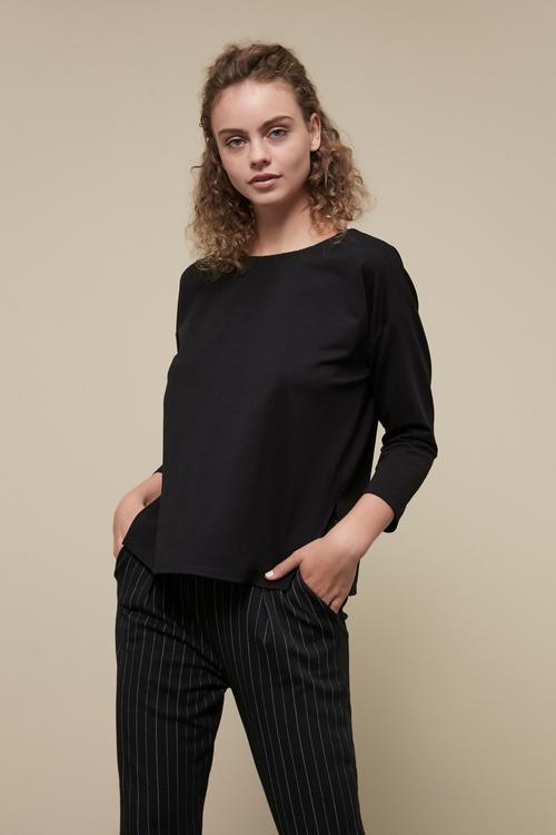  BELİ LASTİKLİ ÇİZGİLİ CIGARETTE PANTOLON