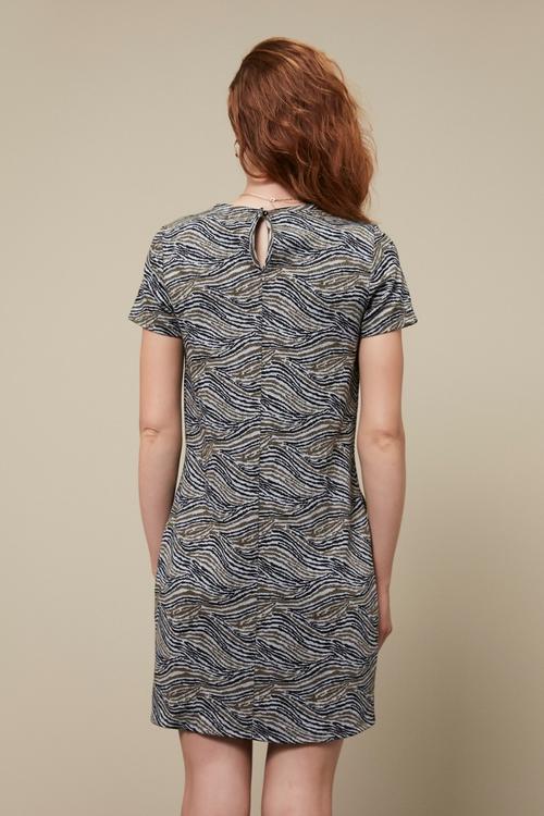  DESENLİ MİNİ DAR ELBİSE