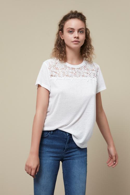  DANTELLİ BİSİKLET TAKA T-SHIRT