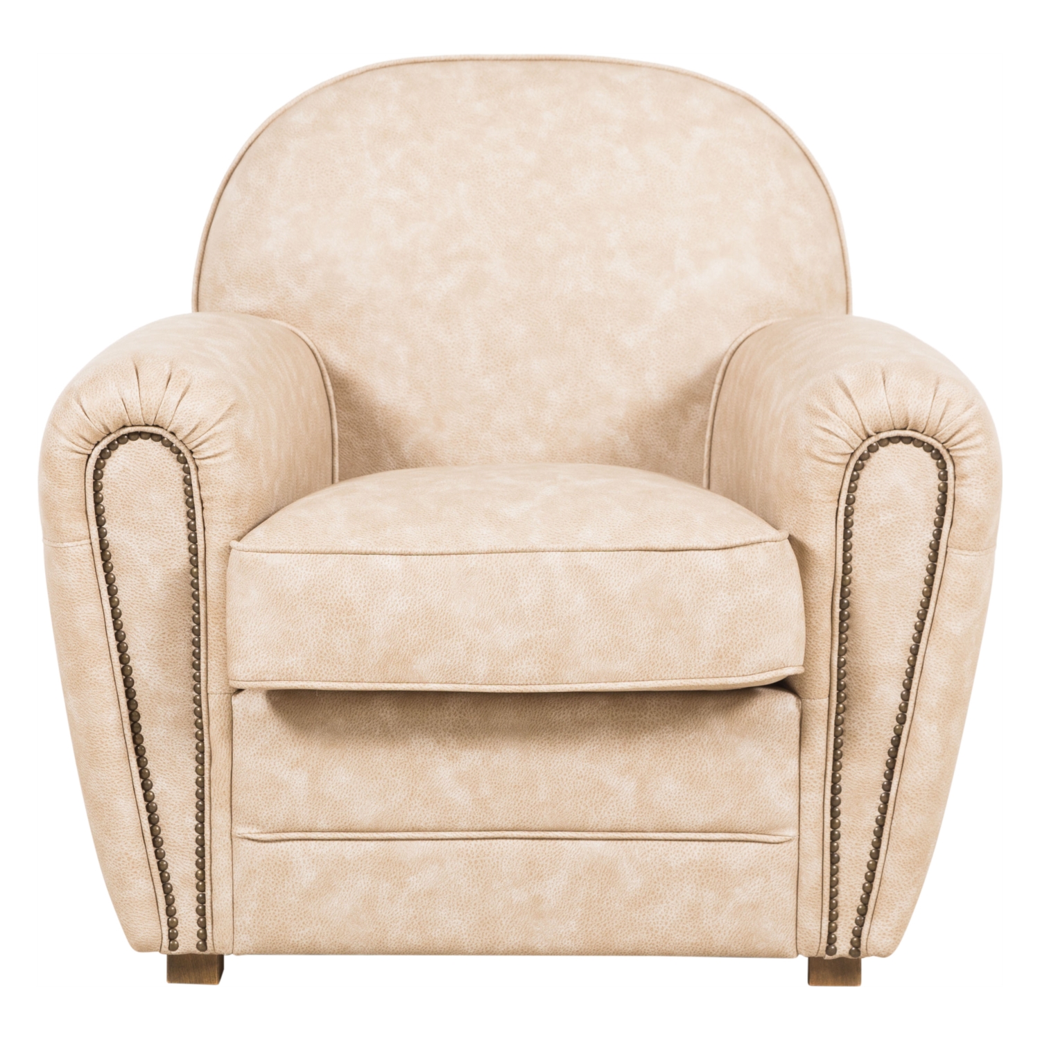 FLEAMARKET BEJ TEKLİ DERİ KOLTUK