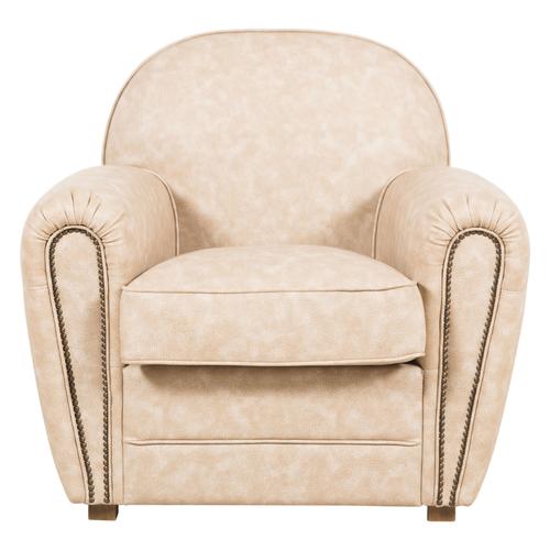  FLEAMARKET BEJ TEKLİ DERİ KOLTUK