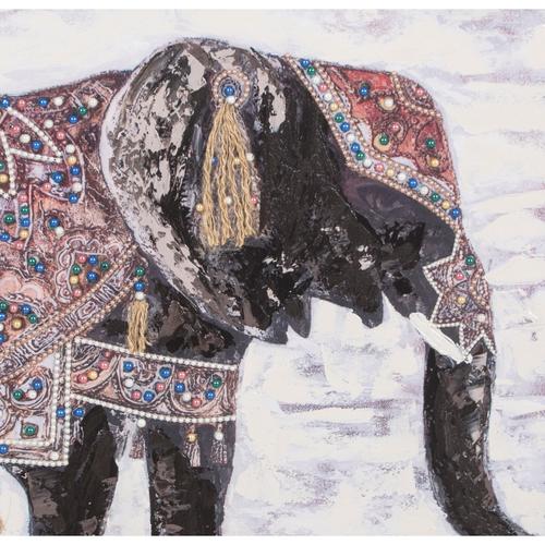  ELEPHANT İŞLEMELİ TABLO 90X120CM