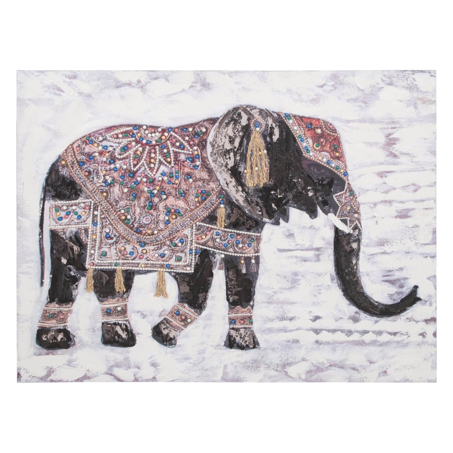 ELEPHANT İŞLEMELİ TABLO 90X120CM