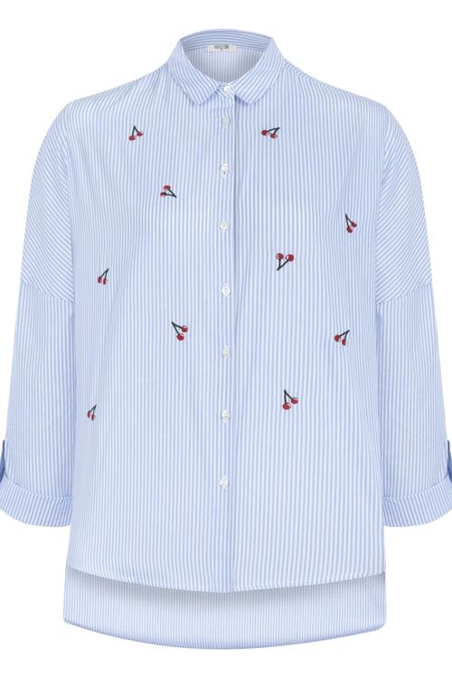  NAKIŞLI OVERSİZ PAMUK GÖMLEK