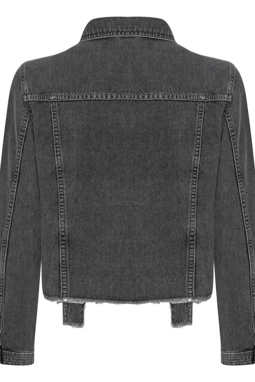  PÜSKÜL DETAYLI JEAN CEKET