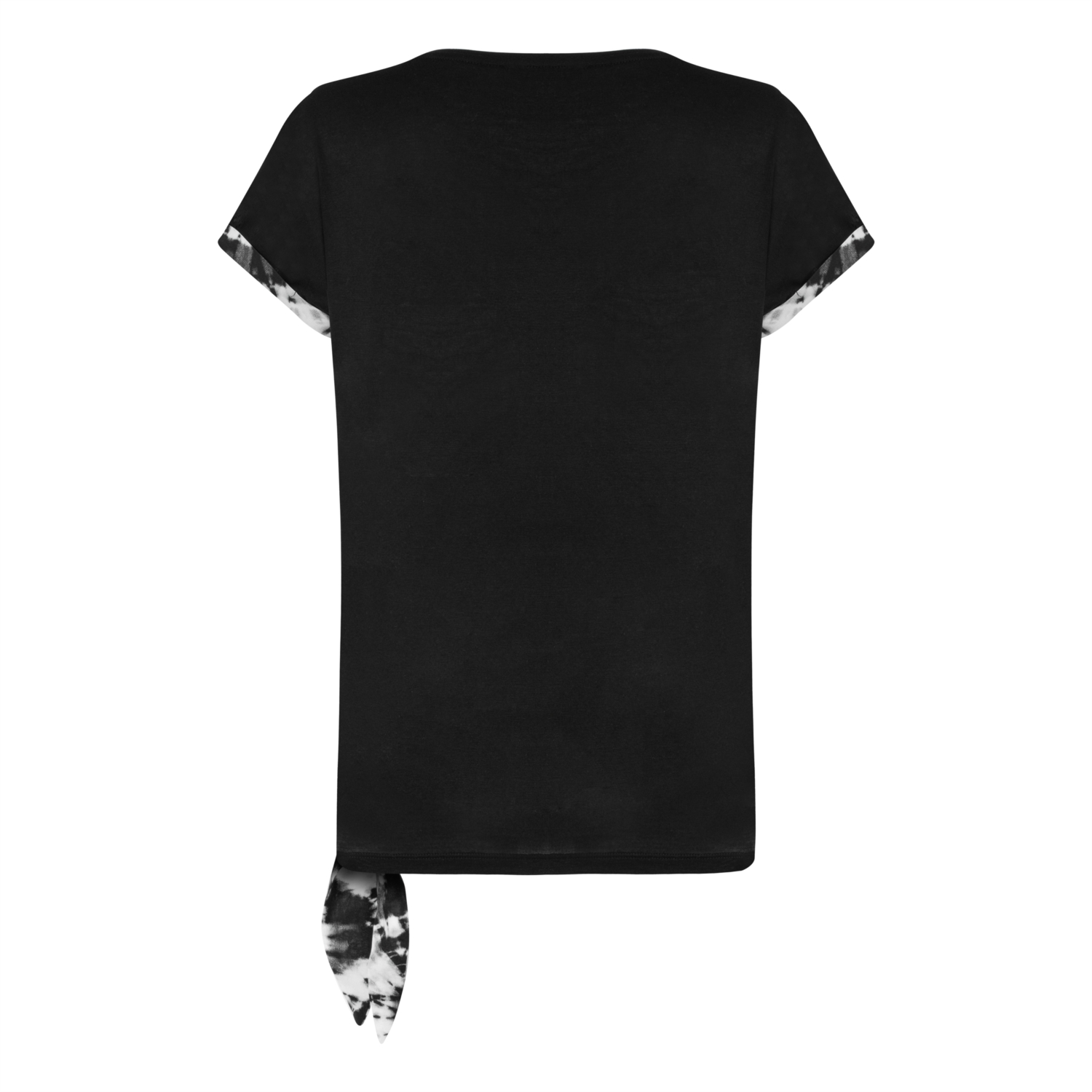 YANDAN BAĞLAMALI VİSKOZ T-SHIRT