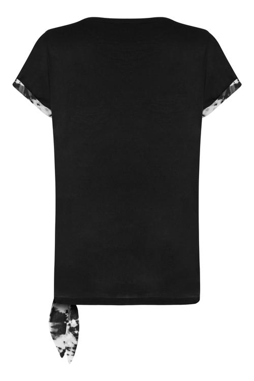  YANDAN BAĞLAMALI VİSKOZ T-SHIRT