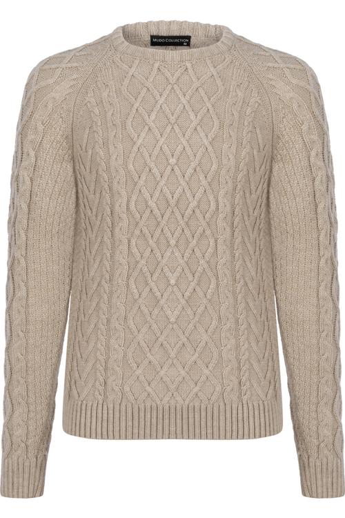  ÖRGÜ DESENLİ KAZAK