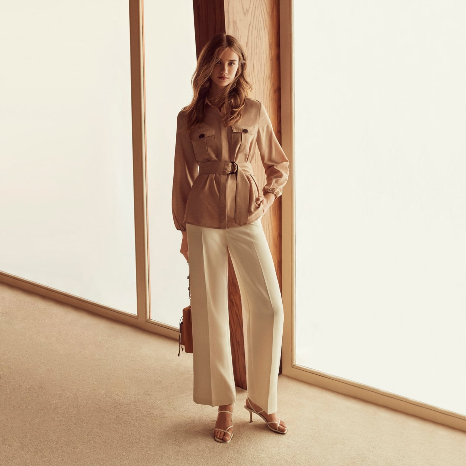 KEMERLİ CASUAL GÖMLEK