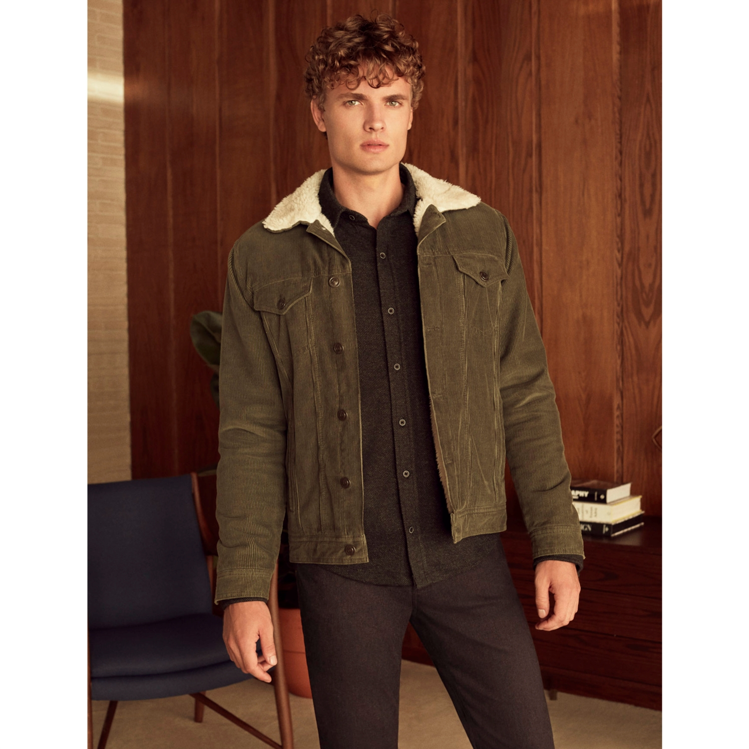 İÇİ KÜRKLÜ PAMUK TRUCKER CEKET