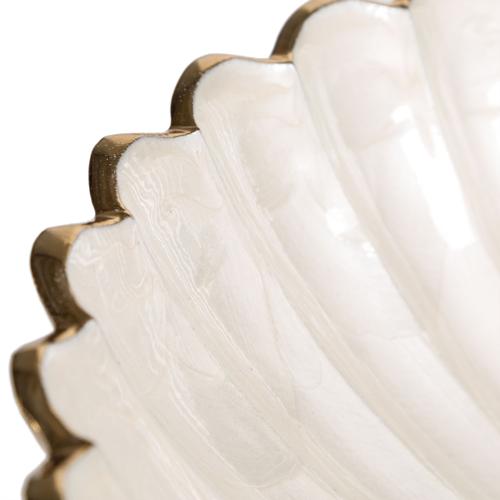  PEARL DEKORATİF KASE 38CM BEYAZ