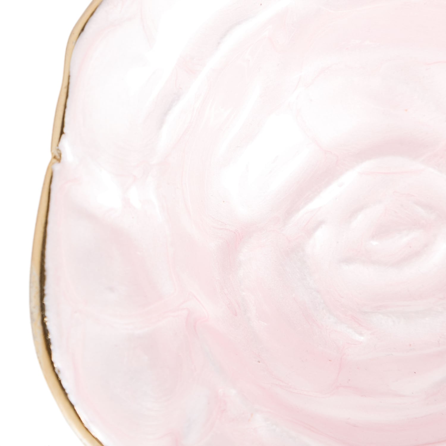 PEARL ROSE DEKORATİF KASE 9CM PEMBE