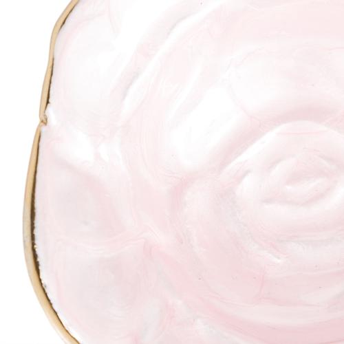  PEARL ROSE DEKORATİF KASE 9CM PEMBE
