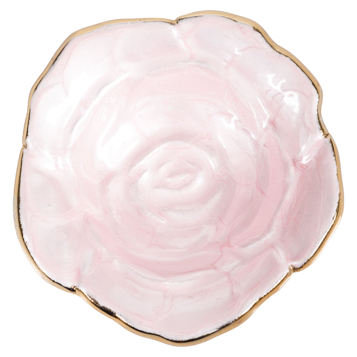 PEARL ROSE DEKORATİF KASE 9CM PEMBE