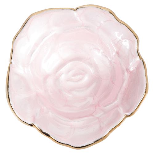  PEARL ROSE DEKORATİF KASE 9CM PEMBE