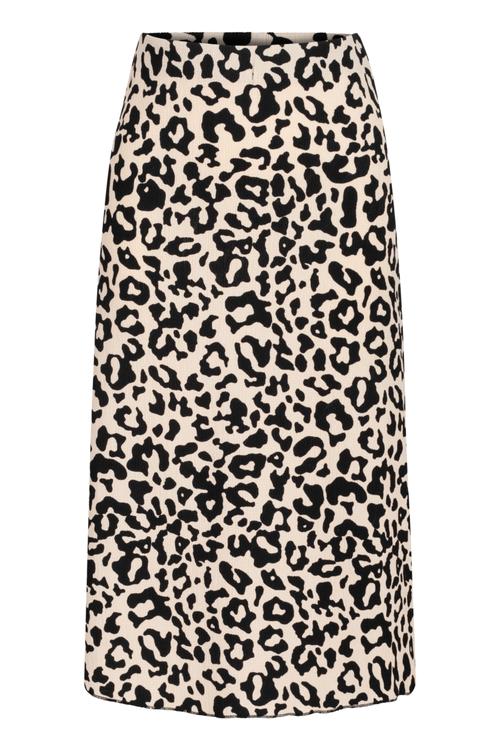  LEOPAR DESENLİ MİDİ ETEK