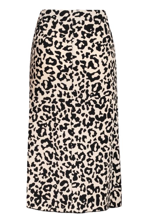  LEOPAR DESENLİ MİDİ ETEK