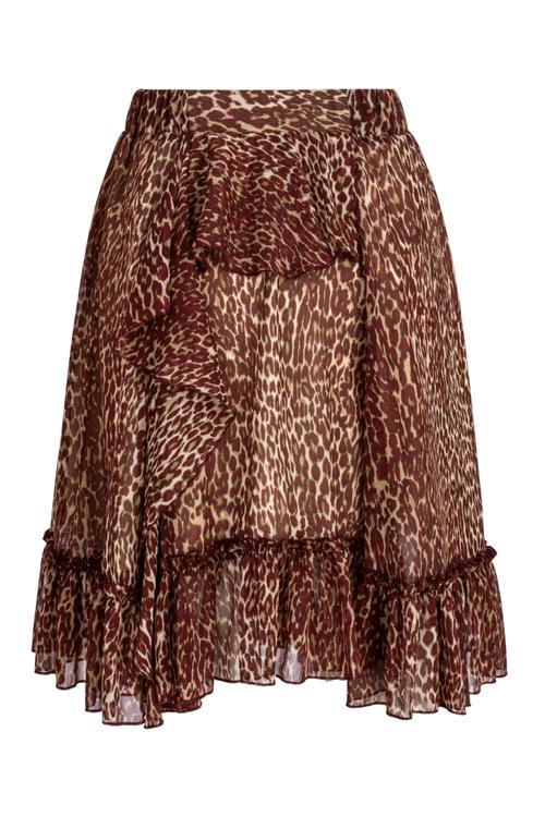  LEOPAR DESENLİ KLOŞ MİNİ ETEK