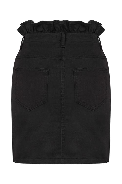  DÜĞME DETAYLI PAMUKLU MİNİ DAR ETEK