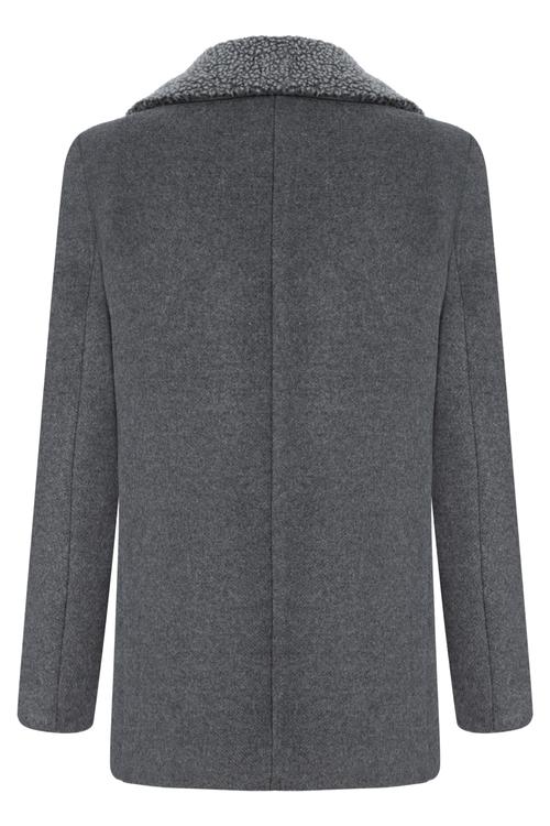  KÜRK YAKA DÜĞMELİ KABAN