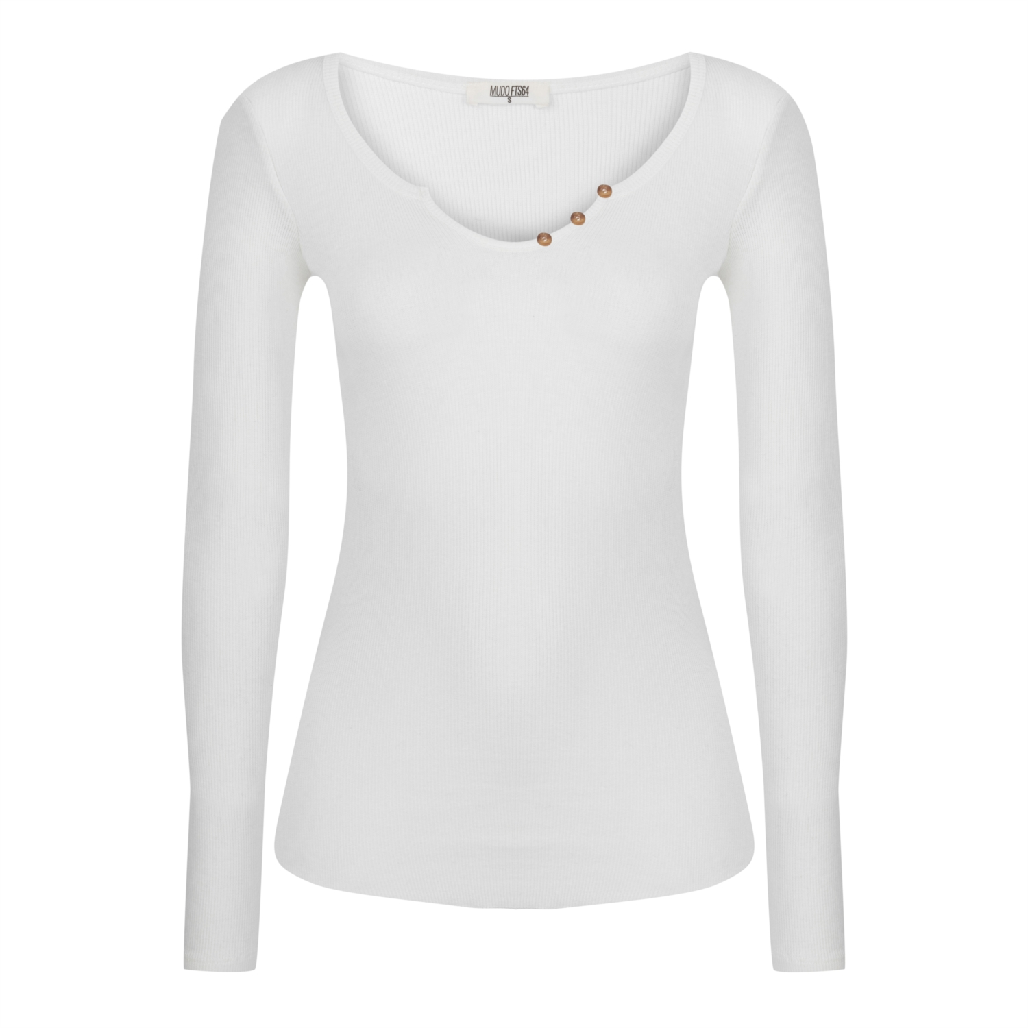 PAMUKLU UZUN KOLLU T-SHIRT