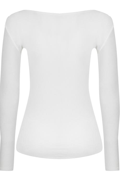  PAMUKLU UZUN KOLLU T-SHIRT