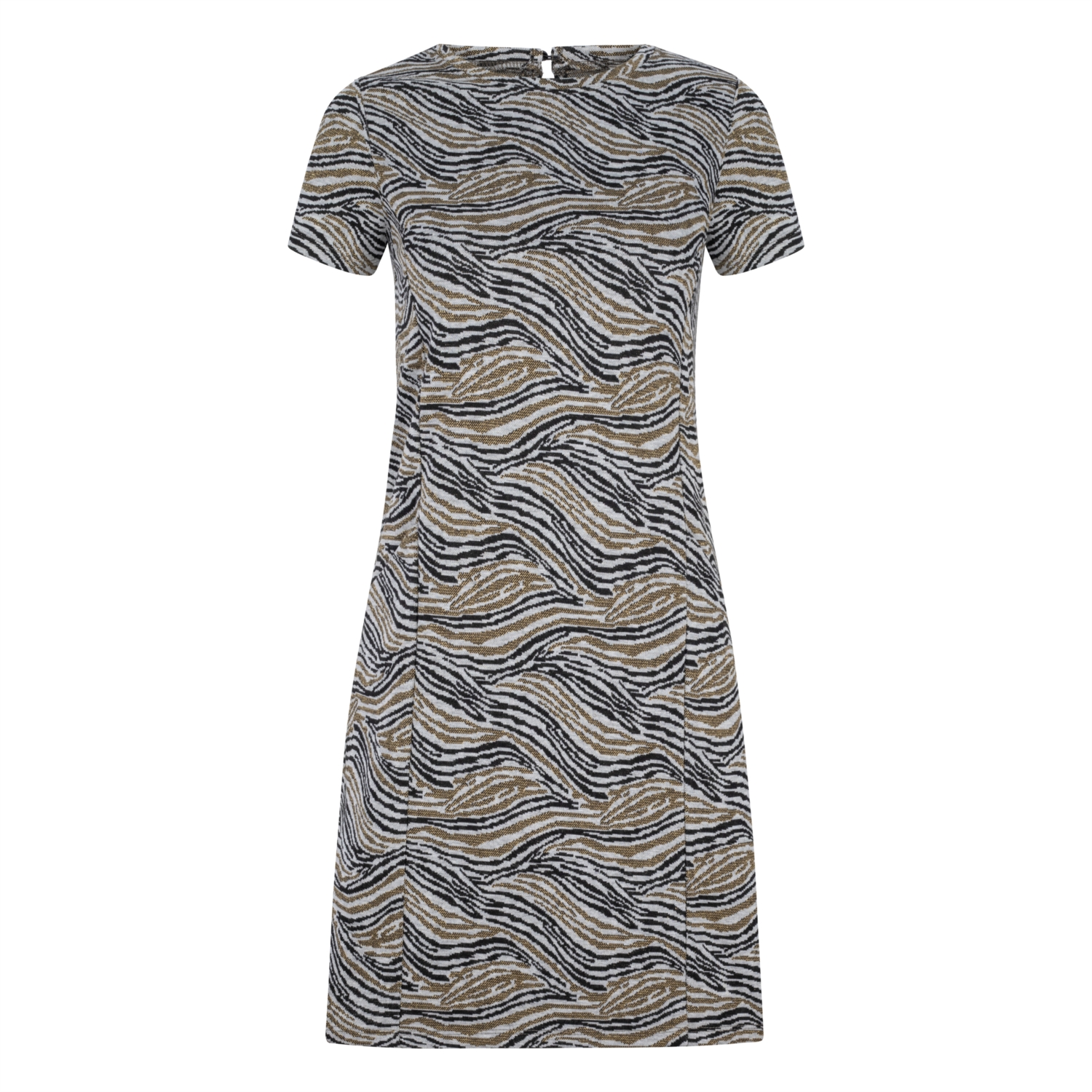 DESENLİ MİNİ DAR ELBİSE