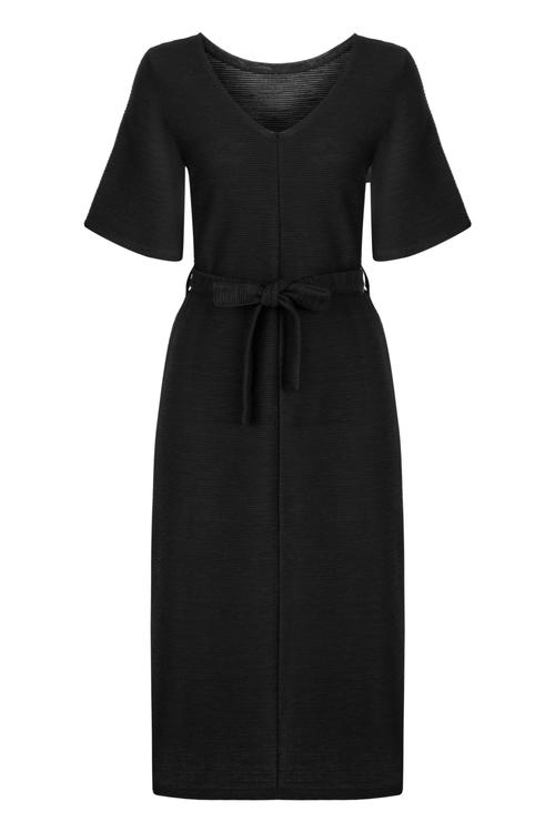  V YAKA MİDİ ELBİSE