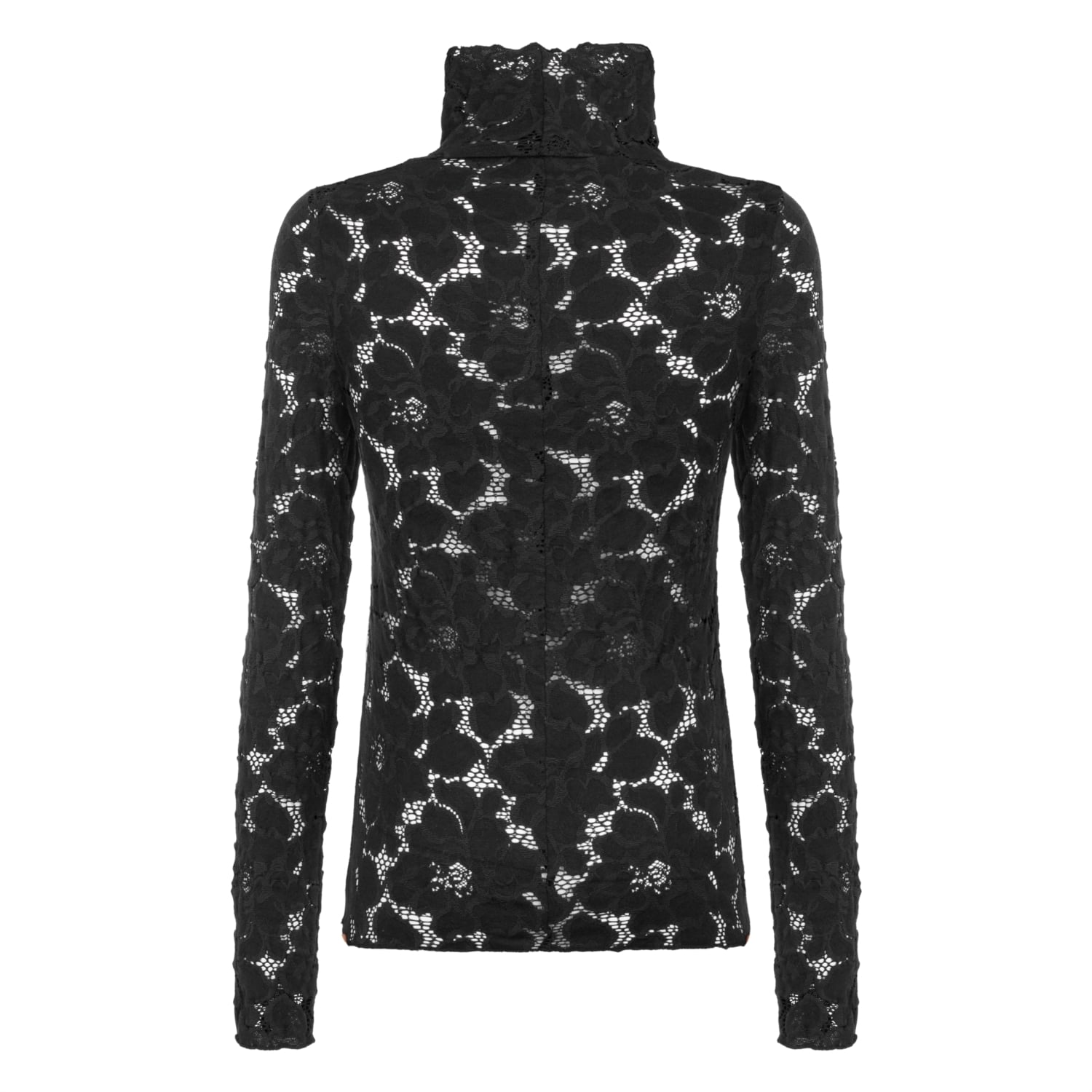 DİK YAKA DANTELLİ BLUZ